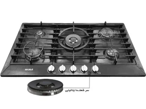 اجاق گاز صفحه ای نیک کالا مدل EGH-101