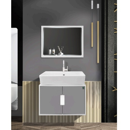 فول ست روشویی کابینتی کاکتوس مدل fittonia 60 gray کد 1018 (طوسی)