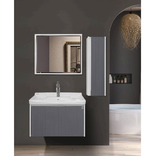 روشویی فول ست کابینتی کاکتوس مدل Magnoliya 70 Gray کد 6013 (طوسی)