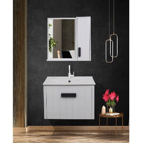 فول ست روشویی کابینتی کاکتوس مدل orkide کد 1025 (سفید)