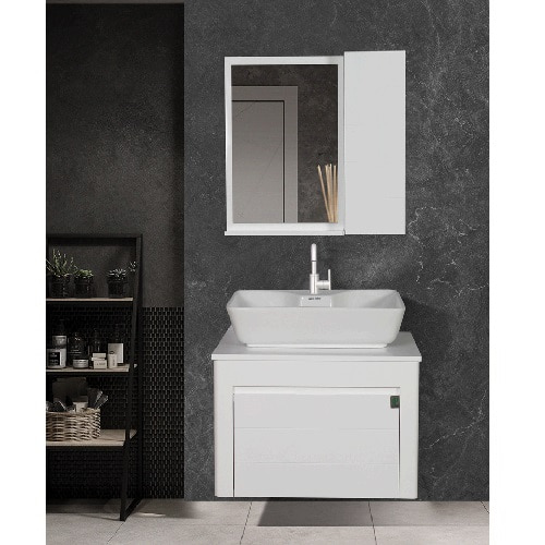 فول ست روشویی کابینتی کاکتوس مدل oval white کد 1014 (سفید)
