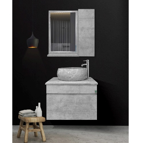 فول ست روشویی کابینتی کاکتوس مدل Simakan 60 Light Patina کد 8013 (پتینه روشن)
